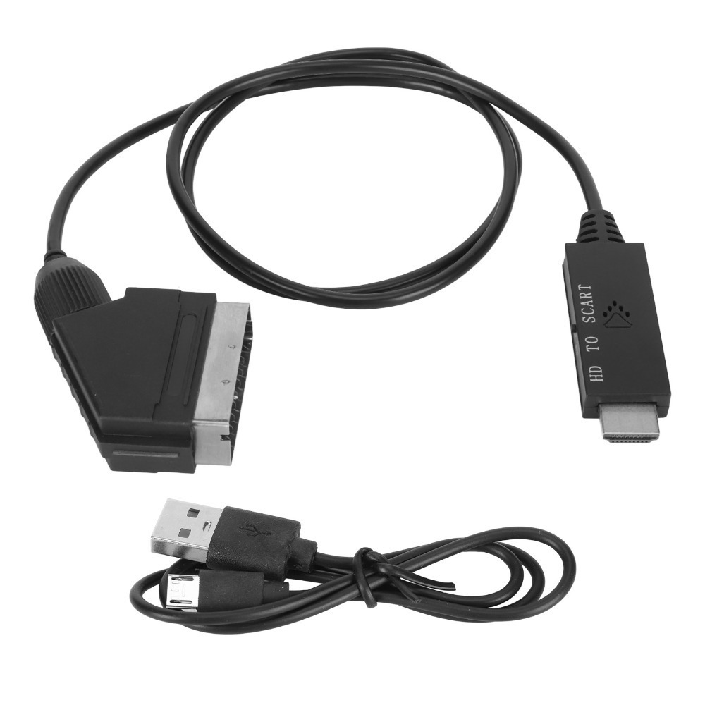 Scart To Hdmi - Kabel interfejsu multimedialnego HD PAL NTSC,