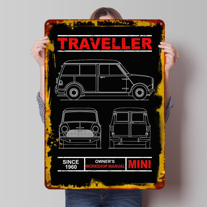 Retro Gaming Uk - Plakat z planem trasy samochodowej po
