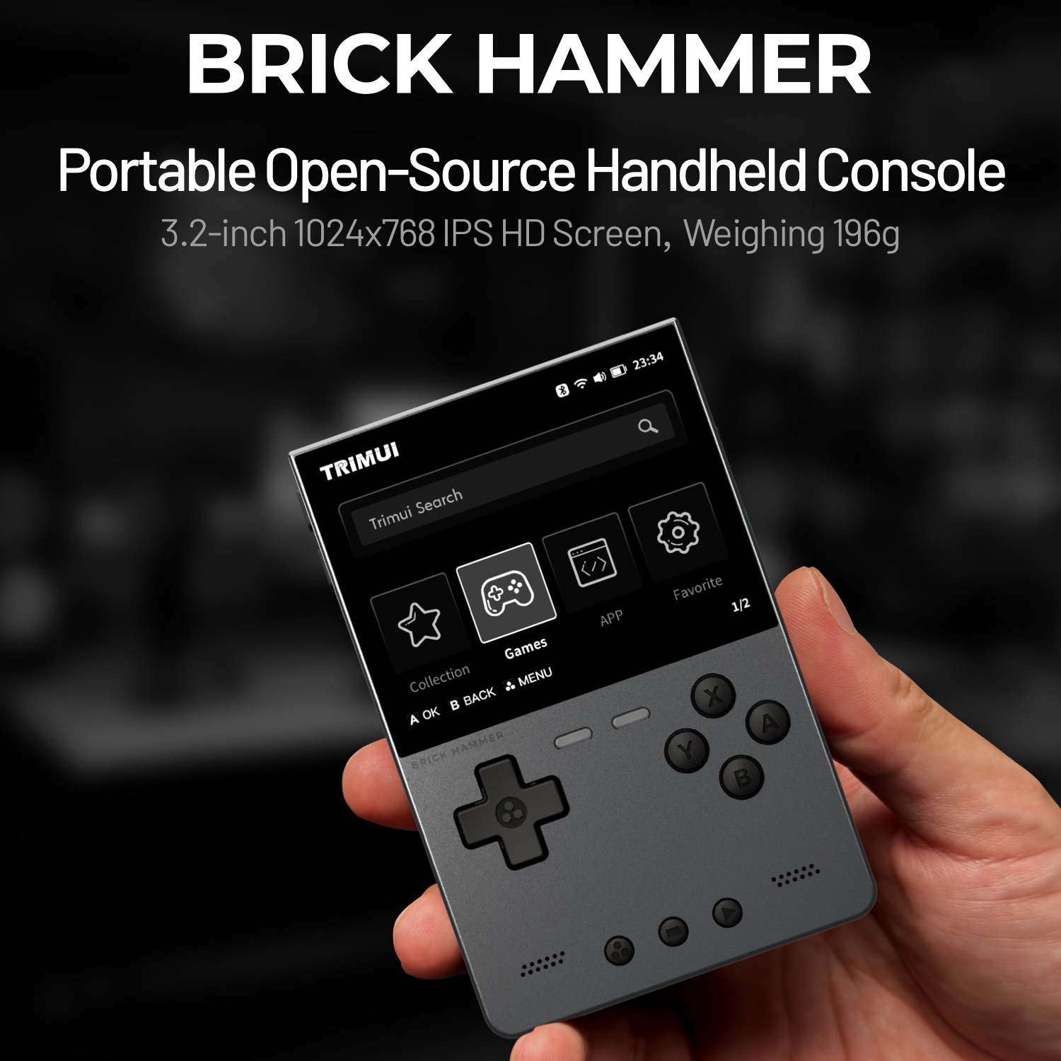 Retro Gaming Mobile - TRIMUI BRICK HAMMER Retro Konsola Przenośna