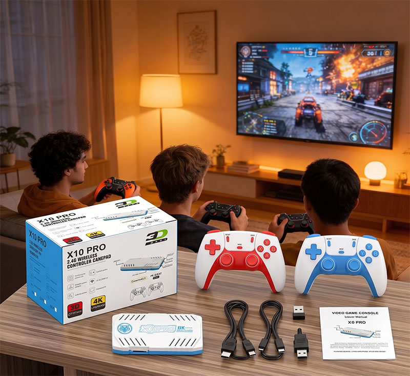 Retro Gaming For Tv - Konsola Retro X10 PRO, Otwarty System