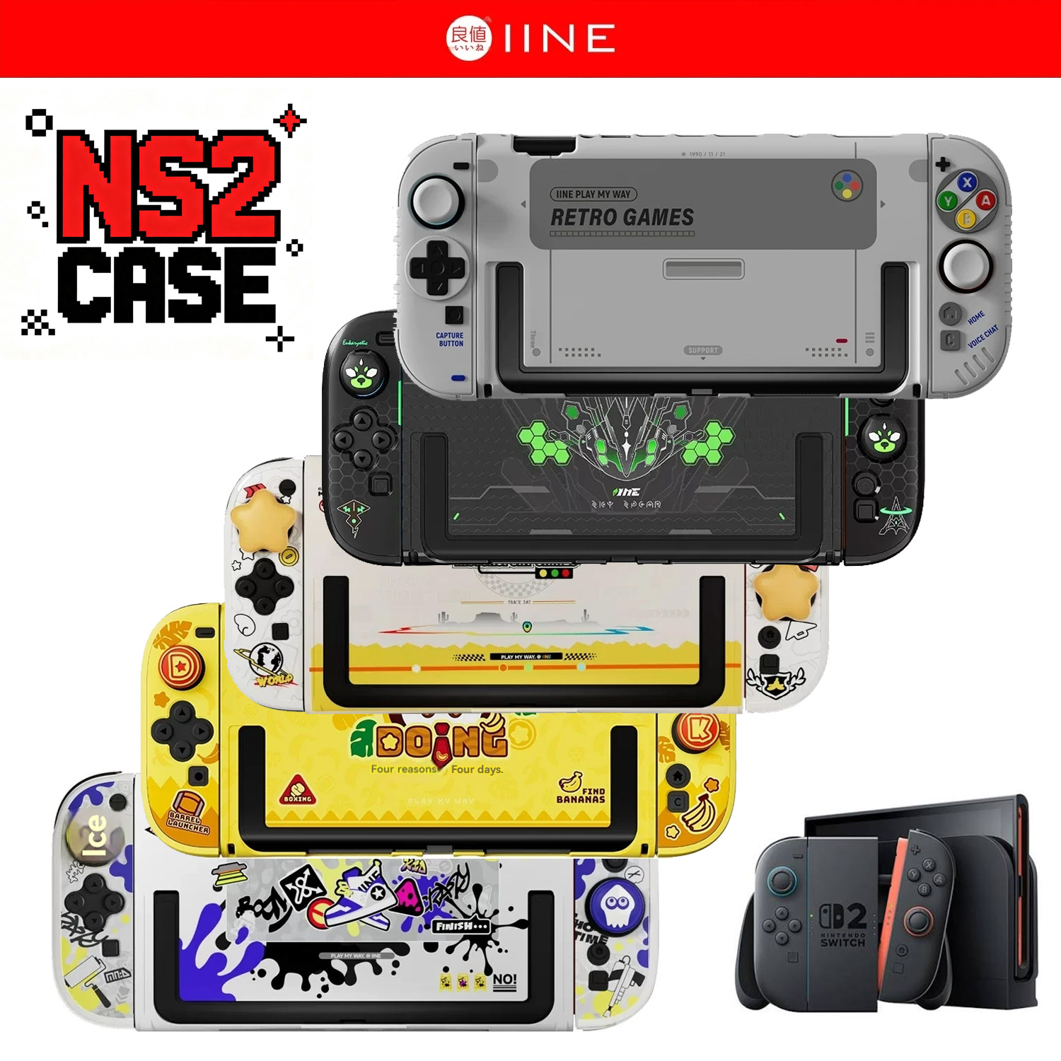Retro Gaming Pro - IINE Retro Case Switch 2 Ochronne