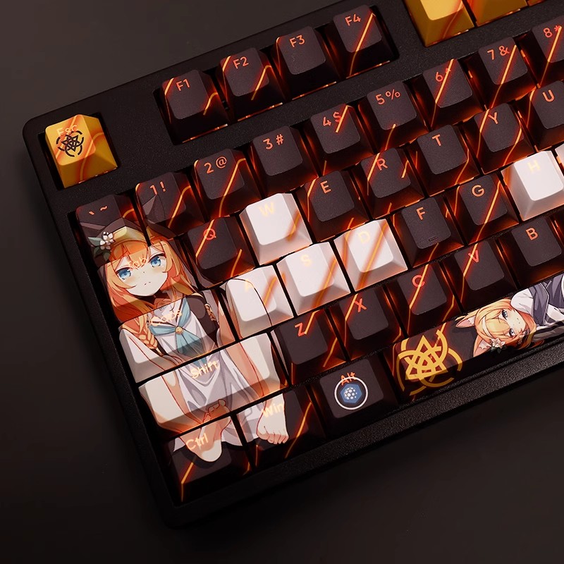108 klawiszy/zestaw Blue Archi – Retro Gaming Keycaps recenzja i cena