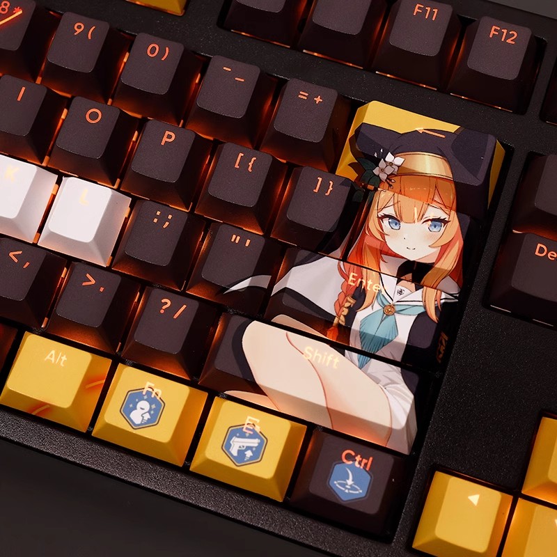 108 klawiszy/zestaw Blue Archi – Retro Gaming Keycaps recenzja i cena