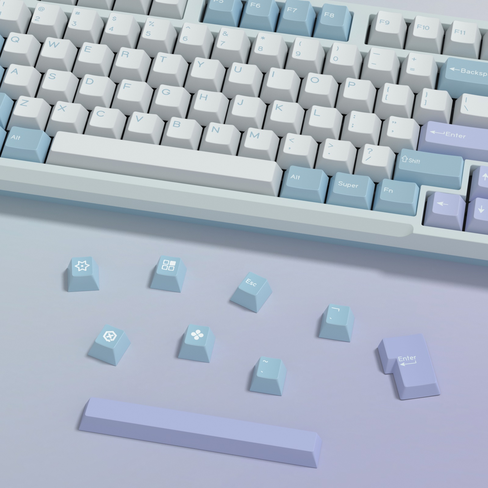 KBDiy GMK Illusion Keycap Cher – Retro Gaming Keycaps recenzja i cena